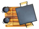 Kit Churrasco Artesanal em Metal 3 Peças