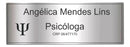 Placa de Porta em Metal com Nome Personalizado