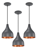 Luminária Decorativa em Metal Preto Fosco